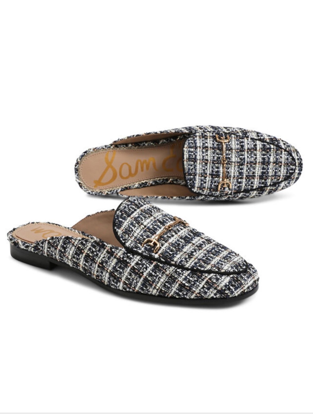 Sam Edelman NIB Linnie Boucle Flat Mule Size 8.5